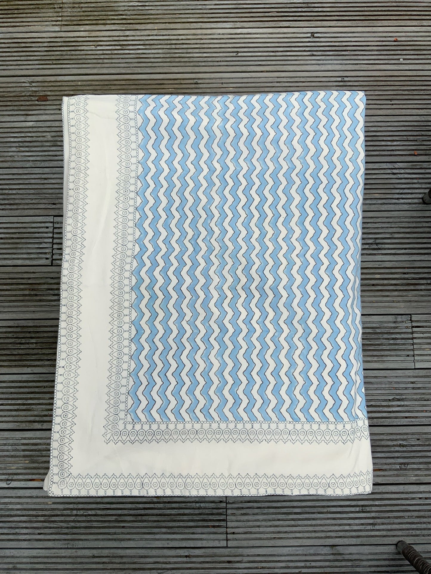 Light Blue Lahari Tablecloth