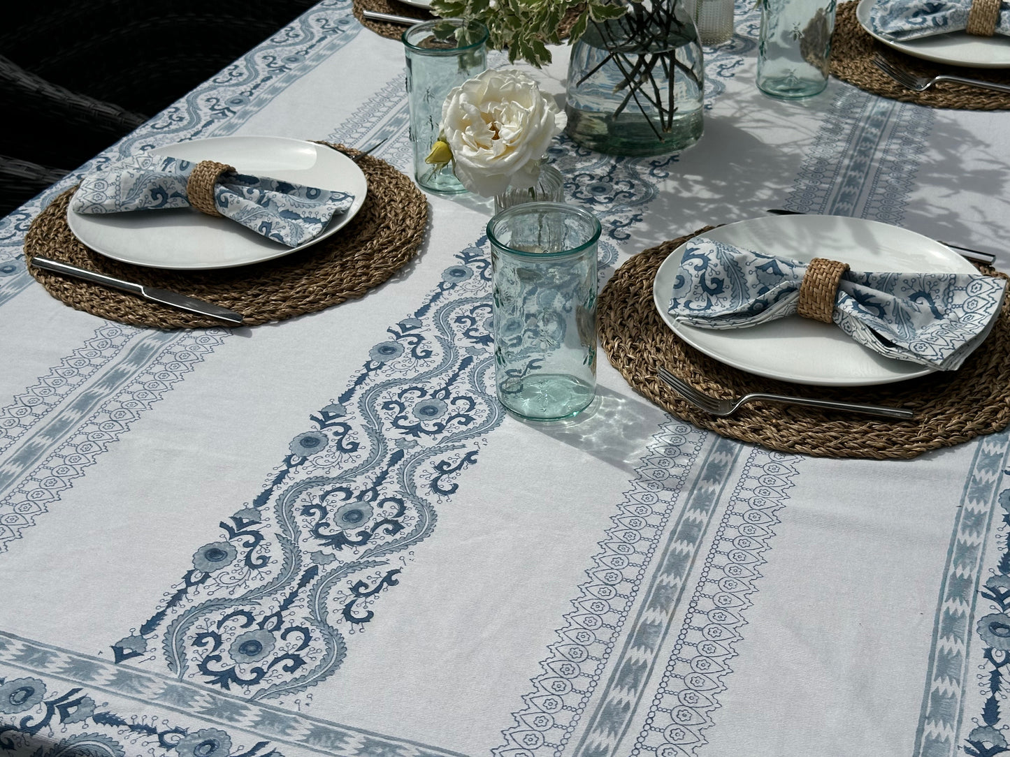 Blue Mandoli Tablecloth